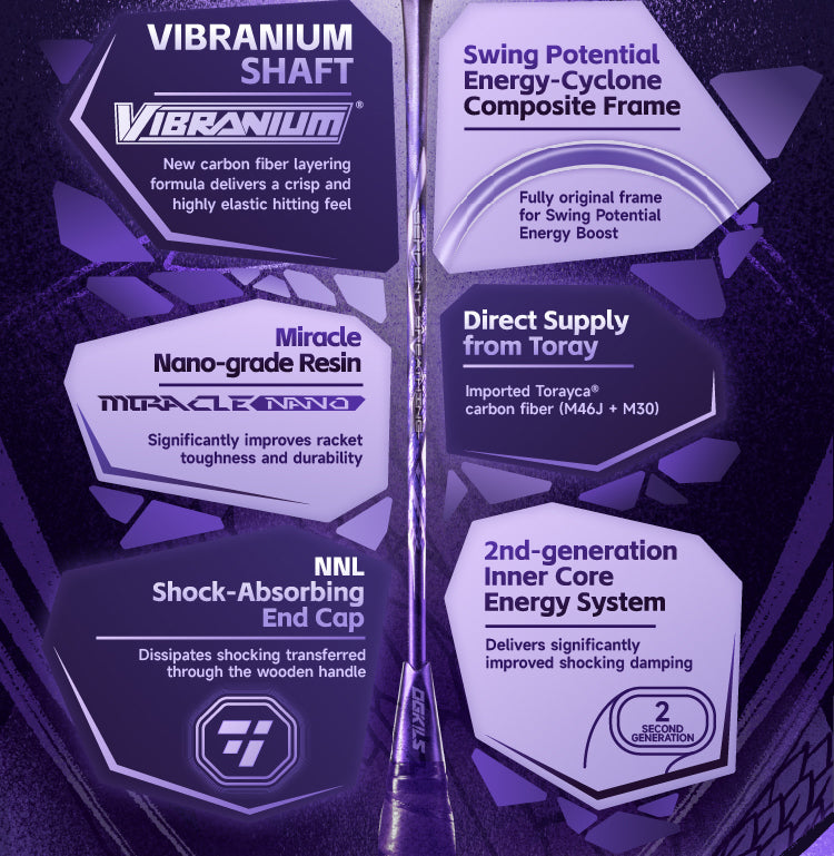 OGKILS Serpent Breathing Badminton Racket