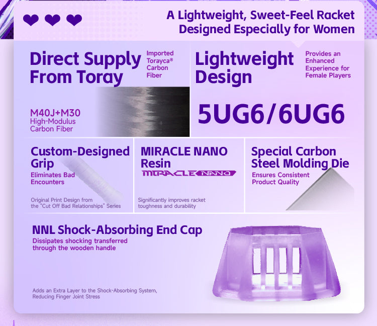 OGKILS Love Breathing Badminton Racket